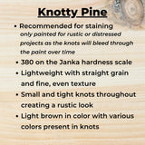 Osborne Husky Farm Dining Table Legs in Knotty Pine (Set of Four), Replacement Table Legs for Dining Table or Desk, Unfinished Wooden Posts, Sanded and Ready to be Stained Osborne Wood Products