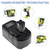 Powerost 18V Battery for Ryobi One+: 18 Volt 6Ah Lithium-ion Replacement for Ryobi One Plus P108 P102 P107 P189 Drill Tools High Performance Battery PBP005 Powerost