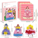 BLXIN Poke-Art Princess Craft Kit, Girls DIY Paper Art Set with Castle, Creative Educational Activity,Crafts Gifts for Girls Ages 3-8, DIY Activity BLXIN