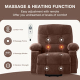 BOSMILLER Power Lift Recliner Chair for Elderly with Heat and Vibration Massage,Electric Recliner with USB Charging Port for Living Room, Infinite Position, Side Pocket BOSMILLER