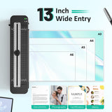 13 Inch Laminator Machine - 11x17 Laminator with 50 Sheets, Cold & Thermal, Built-in Paper Cutter & Corner Rounder, A3 Laminating Machine for Classroom Home School Raycial