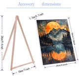 Smoky Mountains Paint by Numbers Kit for Adults Beginner with Easel,Easy Adult Paint by Number Kits on Canvas DIY Painting for Beginners Art by Numbers for Home Wall Decor with Nice Box 10x12 Inch Tiwabb