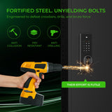 MyVoice 53" In-Wall Gun Safe Between Studs, Dual Alarm System Hidden Rifle Safe with Electronic Touchscreen Lock, 19-Gauge Steel for Concealed Firearm Storage, Silent Mode Home Defense, Quick-Access MyVoice