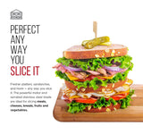 Chefman Electric Deli Slicer With Adjustable Slices, Stainless Steel Blades, Safe Feet - For Ham, Cheese, Bread, Fruit & Veggies Chefman