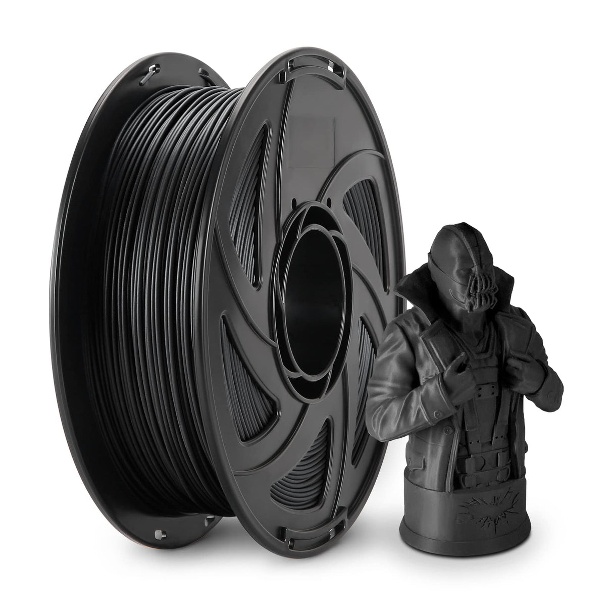 JAREES Petg Filament 1.75,Black Matte Petg 3D Printing Filament 1.75mm Dimensional Accuracy +/- 0.02 mm, 1Kg Spool(2.2lbs),Fit Most FDM Printers JAREES