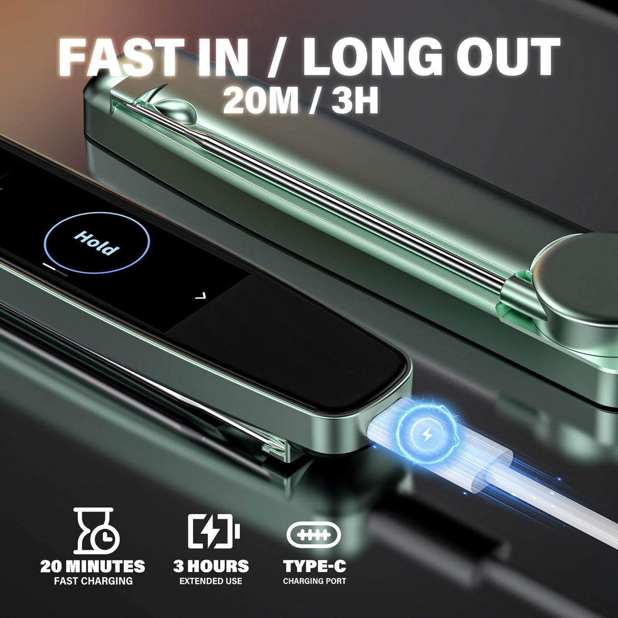 AWLKIM 0.5s Instant Read Smart Meat Thermometer Digital, 3.8″ HD Touchscreen with Temp-OS, Professional Kitchen Food Thermometer for Cooking, Grill, BBQ | ±0.5°F, −58–572°F, IP68, USB-C Rechargeable AWLKIM