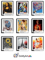 DoMyArt Acrylic Paint by Number Kit for Adults - World Famous Painting16X20 Inch (Lady with a Fan) DoMyArt