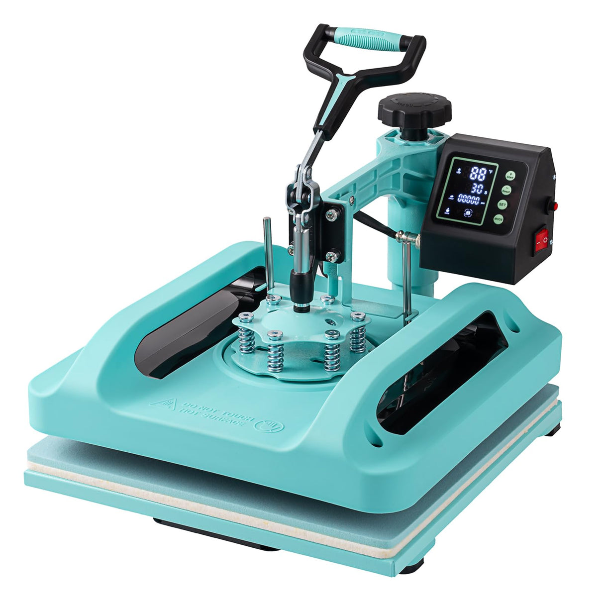 Mstge Heat Press 8 IN 1, Heat Press Machine 15x15 Inch with 30 OZ Tumbler Press, Slide Out T-Shirt Pressing Machine, Swing Away Heat Transfer Machine for T-Shirts, Tumblers Glass Mugs, Hats and Plates Mstge