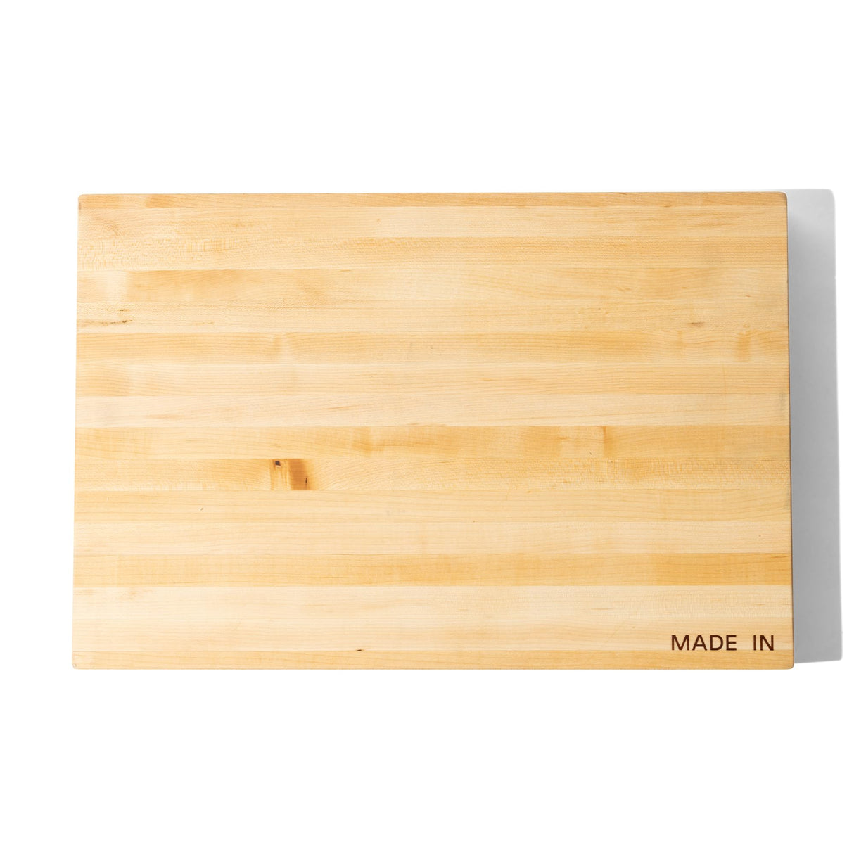 Made In Cookware - Butcher Block - Maple Wood - Crafted in USA - Thick Charcuterie Board with Side Handles - 17.75x11.75" Made In