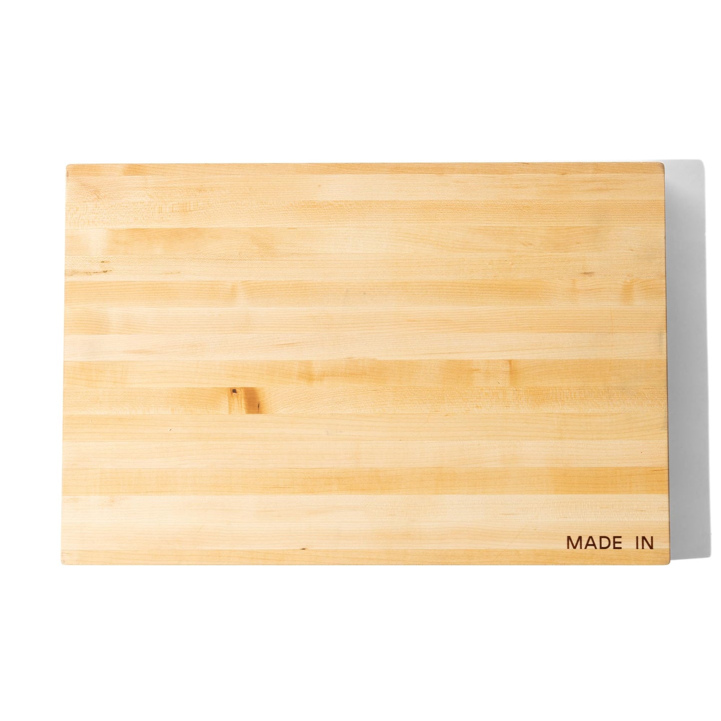 Made In Cookware - Butcher Block - Maple Wood - Crafted in USA - Thick Charcuterie Board with Side Handles - 17.75x11.75"