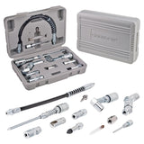 Carbyne 12 Piece Grease Gun Accessory Set | All-in-One Set: Couplers, Nozzles, Adapters and Flex Hose with Durable Storage Case • from a Family-Run Tool Company Based in The U.S.A. Carbyne