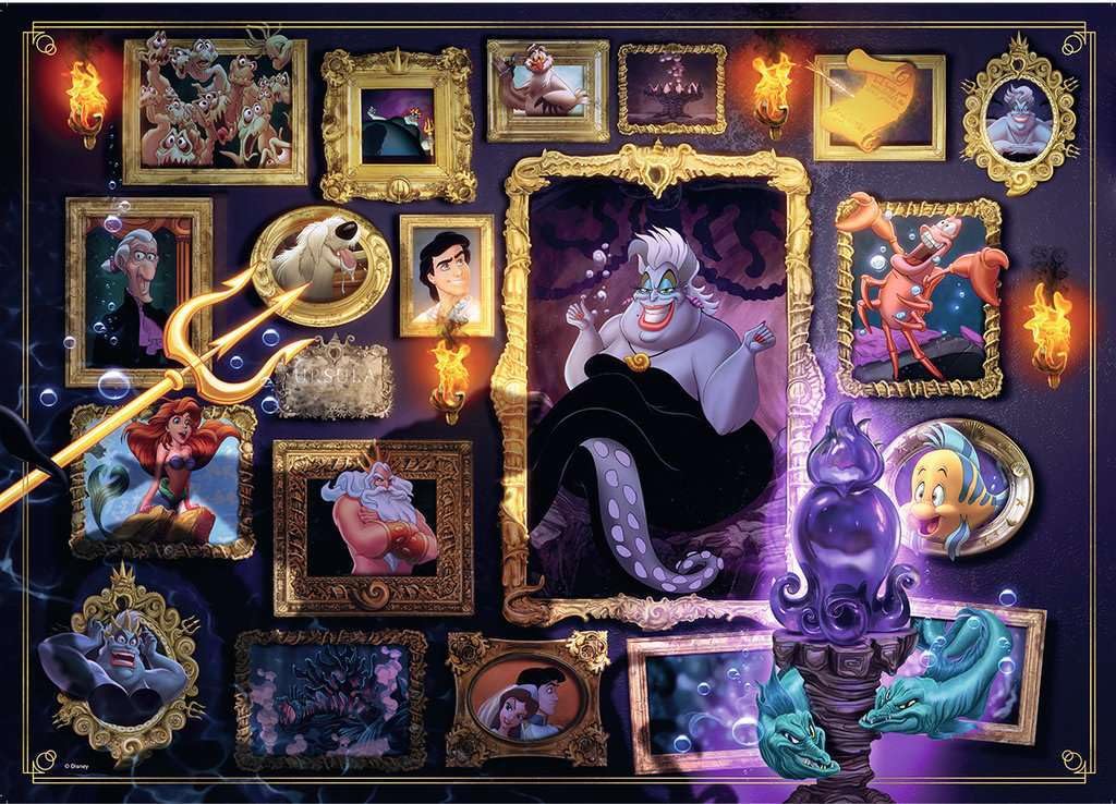 Ravensburger Disney Villainous Ursula Jigsaw Puzzle - 1000 Unique Pieces | Softclick Technology Ideal for Adults and Kids Aged 12+ | FSC Certified Materials Ravensburger
