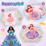 RAJRNED Poke in Fun Magical Princesses Kit, Arts and Crafts for Girls with 8 Magical Princesses & 9 Accessories, Mess-Free Fun for Kids, DIY Craft Kits, Gifts for Girls & Boys Ages 3-12 RAJRNED
