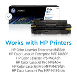 HP 414A Cyan Toner Cartridge | Works with HP Color LaserJet Enterprise M455dn, MFP M480f; HP Color LaserJet Pro M454 Series, HP Color LaserJet Pro MFP M479 Series | W2021A HP