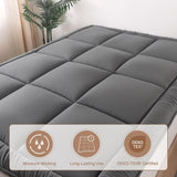 WhatsBedding Japanese Floor Mattress Futon Mattress 3" Grey Tatami Mat Shredded Memory Foam Filled Sleeping Pad, Foldable & Portable Roll Up Lounger Camping Bed for Kids and Adult,Twin Size 39"x 80" WhatsBedding
