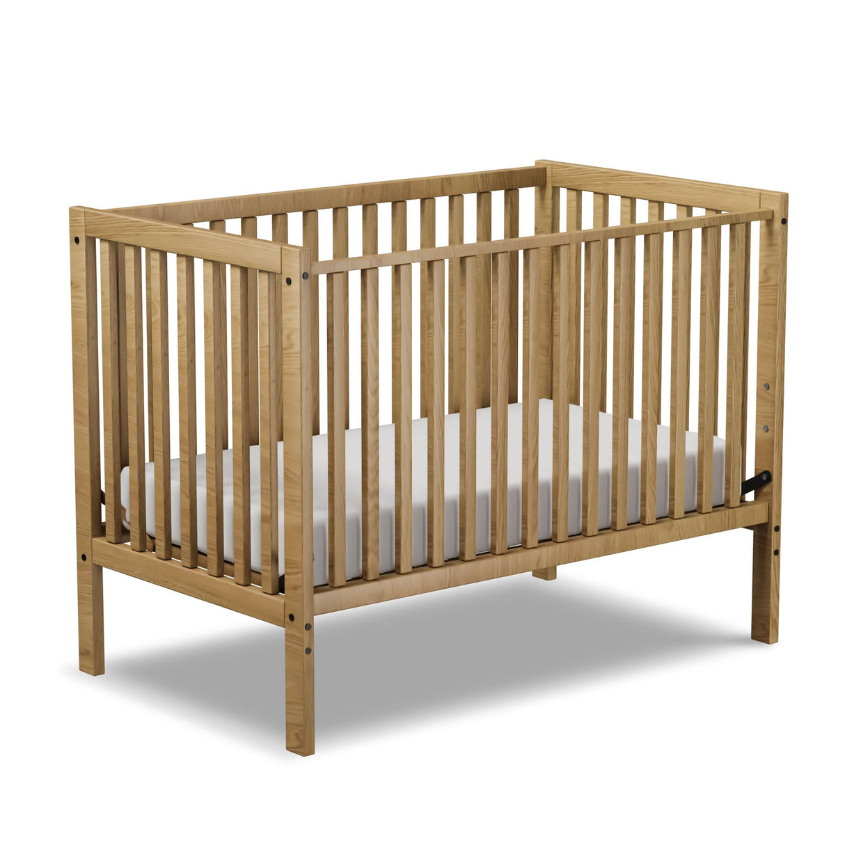 Saylike Baby Crib 5-in-1 Convertible, Wood Full Size Toddler Bed for Small Baby, Made of Sustainable Natural Pinewood Cribs, Non-Toxic Finish, Simplistic Nursery Furniture (Natural) Saylike