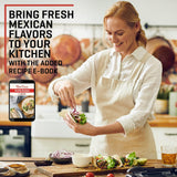 Uno Casa Cast Iron Tortilla Press 8 Inch - Tortilla Maker Press, Pre-Seasoned Roti Maker with 100 Pcs Parchment Paper - Heavy Duty Quesadilla Maker for Homemade Flatbreads, Rotis, Empanadas Uno Casa