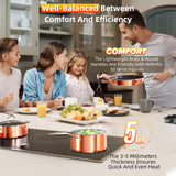 Deluxe DUXANO 14PC Healthy Pots and Pan With 9H Anti-scratch Coating, 2-Layer Non-Stick Ceramic&PFAS Free, Sensitively&Evenly Induction Cooking, Enhanced Flavor with Infrared Cookware, Dishwasher Safe DUXANO