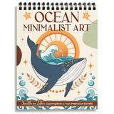 SOUTHERN LOTUS Experience Serenity with Spiral Coloring Book: Ocean Minimalist Art Edition - Spiral Bound, Featuring Inspiring Animal Designs for Stress-Relief & Relaxation. minimalist art lovers! SOUTHERN LOTUS
