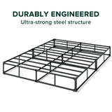 ZINUS 9 Inch WonderBox(TM) Smart Box Spring, Quick Assembly Mattress Foundation, Durable Metal Frame, King, Grey ZINUS