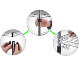 Regal Altair 14" Deep x 48" Wide x 74" High 6 Tier Chrome Wire Shelving Kit | NSF Commercial Storage Rack Unit Regal Altair