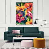 Zariocy Paint by Numbers Kits for Adults - Hummingbird DIY Oil Paintings Canvas Acrylic Paint Set - Animal Paint by Numbers Kit for Beginners and Ideal for Home Decor 16x20 inch Zariocy