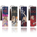 Nikolle Diamond Art Bookmarks, 4 Pcs Acrylic Bookmarks for Book Lovers, DlY Cartoon Diamond Painting Bookmark Kits for Adults, Taylor Gifts for Women Nikolle