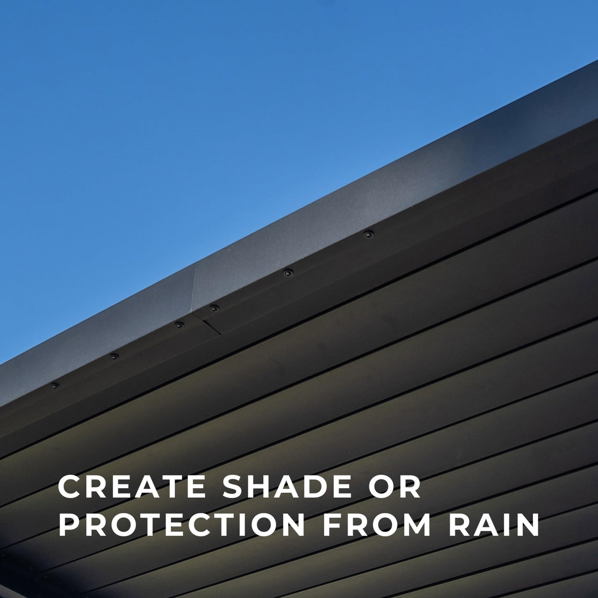 Backyard Discovery Evanston 10'x10' Galvanized Steel Wall-Mounted Louvered Pergola Kit with Adjustable Roof, Shade, Rain Protection, High-Wind Rating, PowerPort, Gutter System for Outdoor Patio, Deck Backyard Discovery