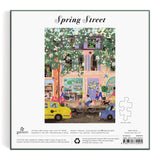 Spring Street 1000 Piece Puzzle in a Square Box from Galison - 1000 Piece Puzzle for Adults, Beautiful Illustrations from Joy Laforme Galison