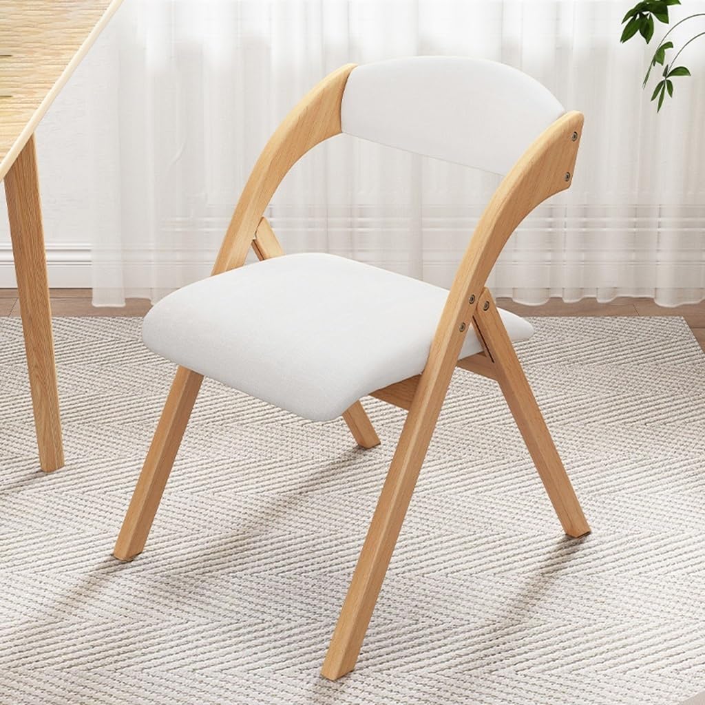 ZRAGEK Folding Chairs with Padded Seats,Home Comfortable Dining Chair Learning Chair, Single Comfortable Backrest Lounge Chair On The Balcony, Portable, Bearing 100kg ZRAGEK