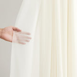30" x 20Ft Wedding Arch Draping Fabric, 1 Panel Ivory Sheer Curtain Drapes Extra Wide & Long Backdrop Curtains for Wedding Arch Ceremony Birthday Party Decorations Party Talk