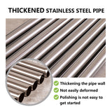 Niemro Canopy Bed Frame, Metal Stainless Steel Four Corner Bed Mosquito Net Frame Bracket Fit for Queen Size Bed, Firmly Fixed to Floor and Not Wobbly. Niemro