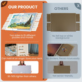 1500 Pieces Rotating Puzzle Board with Drawers and Cover, Dual-Sided 35”x27”Portable Jigsaw Puzzle Table,Tilt&Lazy Susan,Gift for mom Adults pita-pita