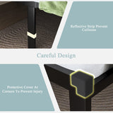 Feonase Twin Size Metal Bed Frame with Fabric Button Tufted Headboard, Platform Bed Frame with Heavy Duty Metal Slats, 12" Storage Space, Noise Free, No Box Spring Needed, Dark Grey Feonase