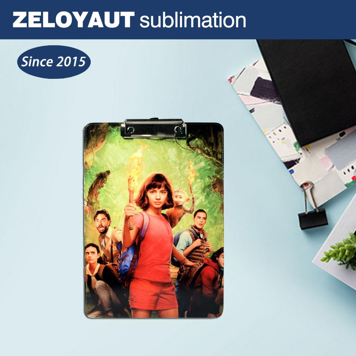 2pcs PU Clipboards, Sublimation Clipboards Office whiteboard Low Profile Folder Standard A4 Letter Size for use in Offices and classrooms Zeloyaut