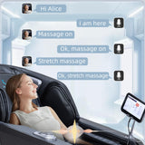 MassaMAX MT339 4D Massage Chair, Full Body Shiatsu Recliner with Auto Extendable Footrest, Zero Gravity, SL Track, Deep Yoga Stretch,15 Modes, AI Voice Control, Foot Rollers, and Heating (Deep Black) MassaMAX