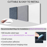 BXI Sound Absorber - 31.5 X 23.6 X 3/8 Inches 6 Pack High Density Acoustic Absorption Panel, Sound Absorbing Panels Reduce Echo Reverb, Tackable Acoustic Panels for Wall and Ceiling Acoustic Treatment BXI