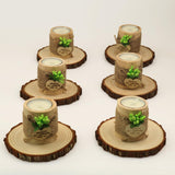 Natural Wood Slices 30 Pcs 2.75-3.1 Inches Craft Unfinished Wood Kit Predrilled Wooden Rounds with Bark, Wood Circles with Hole, Wood Slices for Crafts Ideal for DIY Projects, Christmas Ornaments ASSIRES