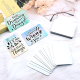 ZYNERY Sublimation Magnet Blanks 3x4.1 inch, 24Pcs Sublimation Blank Fridge Magnets Printable Photos, Personalized Sublimation Magnets for Refrigerator Decoration, Kitchen, Office, Wall ZYNERY