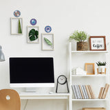 Saillong 24 Pcs Mandala Flower Diamond Painting Kit with Hooks Key Holder Adults Mandala Flower Art for Wall Decor DIY Decorations Diamond Art Painting Sticky Hooks for Towel Kitchen Decoration Saillong