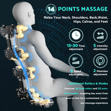 Massage Chair, Zero Gravity Full Body Massage Chair Extra Large Shiatsu Recliner w/ 14 Massage Points, Lumbar & Calf Heating, 20 Auto Modes, Air Compression, Bluetooth Speaker, Touch Screen Controller Mazzup