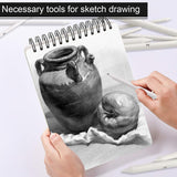 FEBSNOW 84 Pcs Blending Stumps and Tortillions, Paper Art Blenders, Art Pencils, Drawing Pencils for Student Artist Charcoal Sketch Drawing Tools, Sketch Supplies FEBSNOW