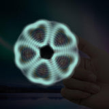 5D DIY Hearts Fidget Spinner Diamond Painting Kit Glow in Dark Crystal Rhinestone Acrylic Decoration Approx 8cm x 8cm Syntego