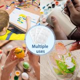 16PCS White Plastic Paint Trays - Essential for Painting Parties, DIY Crafts, and Art Painting LNAUJS