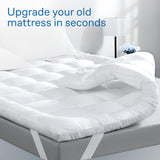 Ultra Soft King Mattress Topper - Cloud-Like Mattress Pad for Back Pain Relief - Breathable Cooling Material for Hot Sleepers Niagara Sleep Solution