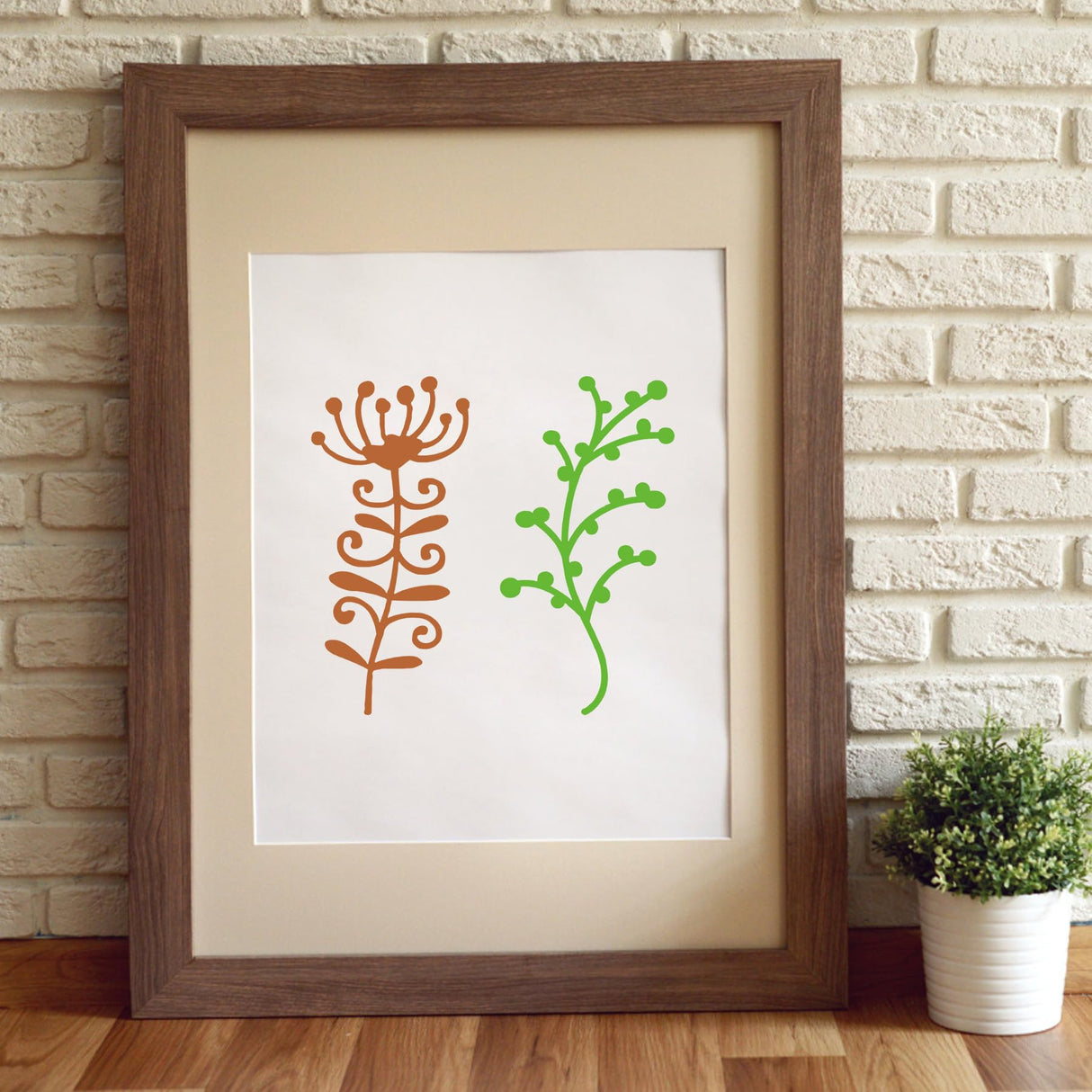 OPUHOHR 60PCS Flower Leaf Stencils for Crafts, Small Painting Stencils, Floral Templates for Wall Card Rockwood Signs Coasters Canvas Home Decor OPUHOHR