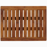Acacia Wood Shower Mat 24x18 Inches by Demigo, Luxury Bath Mat Non Slip for Bathroom Bathtub Shower Spa Garden Home, Wooden Floor Mat Square Large for Outdoor and Indoor Demigo