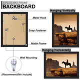 A PLUS MAX 20x27 Frame, Black Engineered Wood Picture Frame for 20 x 27 Inch Puzzle Poster Photo, Light Weight 20 by 27 Poster Frame with Wood-grain for Wall - 1 Pack/Black/20 x27 A PLUS MAX