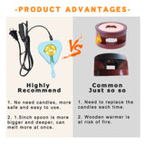 LAECHATAR Wax Seal Kit with Electric Warmer, 648 Pcs Beads, Stamp, Sealing Spoon, Wax Seal Stamp Kit with Gift Box for Decoration and Gifts LAECHATAR