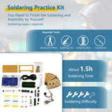 EIELE Soldering Practice Kit Morse Code Decoder CW Morse Code Practice CW Audio Input Excellent Soldering Practice Project Ideal for School Teaching and Beginners （Requires Soldering） EIELEDIY